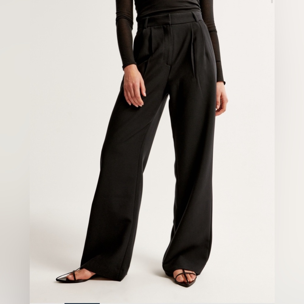 A&F Sloane Tailored Wide Leg Pant 14s